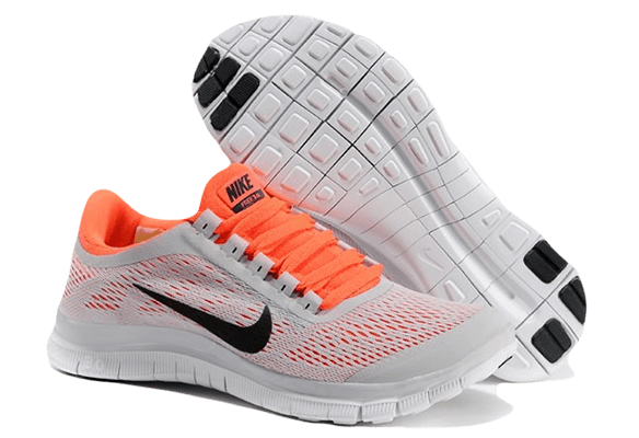 Nike Free Run 3.0 V5 серые с оранжевым