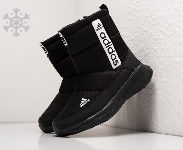 Зимние Сапоги Adidas wmn black-white. Вид 1