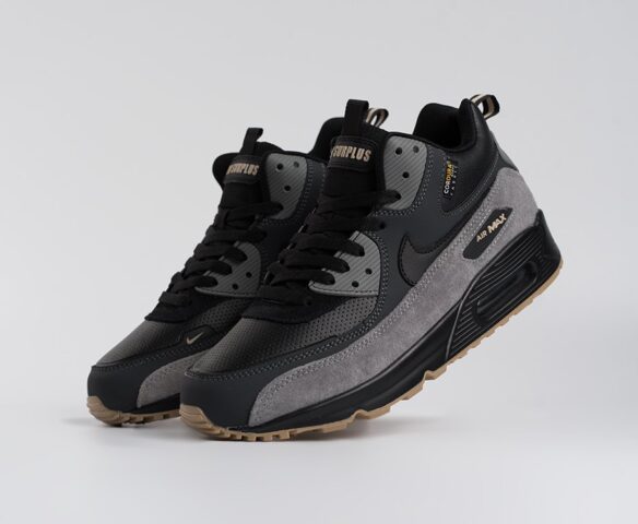 Зимние Nike Air Max 90 black-grey Зимние Nike Air Max 90 black-grey