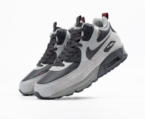 Зимние Nike Air Max 90 grey-black Зимние Nike Air Max 90 grey-black