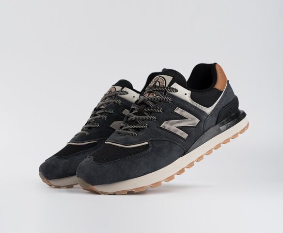 Stone Island x New Balance 574 черные 44299